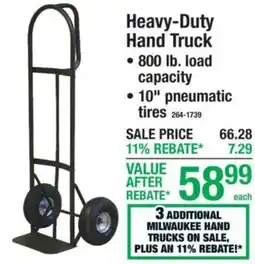 Menards Milwaukee hand truck offer