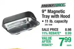 Menards Masterforce 9" Magnetic Tray with Hood offer