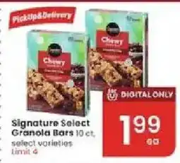 Albertsons Signature Select Granola Bars offer