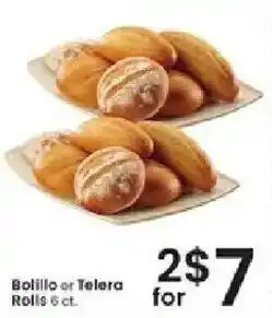 Albertsons Bolillo or Telera Rolls offer