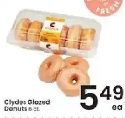 Albertsons Clydes Glazed Donuts offer