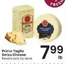 Albertsons Primo Taglio Swiss Cheese offer