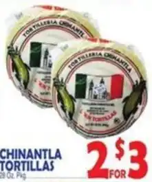 Bravo Supermarkets Chinantla Tortillas offer