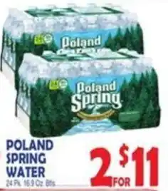 Bravo Supermarkets Poland spring water offer