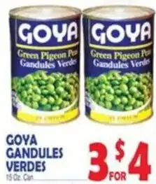 Bravo Supermarkets Goya gandules verdes offer