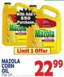 Bravo Supermarkets Mazola corn oil offer