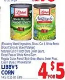 Bravo Supermarkets Libby's corn offer