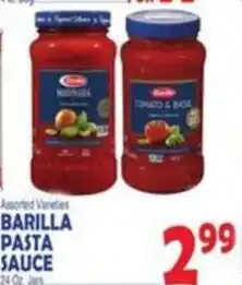 Bravo Supermarkets Barilla pasta sauce offer