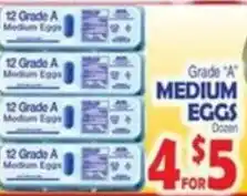 Bravo Supermarkets Grade A Medium Eggs offer