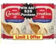 Bravo Supermarkets Nestle Carnation evaporated milk offer