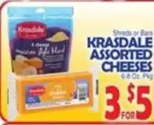 Bravo Supermarkets Krasdale assorted cheeses offer