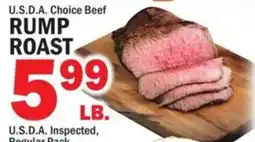 Bravo Supermarkets U.s.d.a. Choice Beef Rump Roast offer