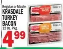 Bravo Supermarkets Krasdale turkey bacon offer