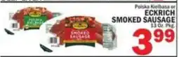 Bravo Supermarkets Polska Kielbasa or Eckrich Smoked Sausage offer