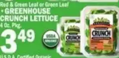 Bravo Supermarkets Red & Green Leaf or Green Leaf Greenhouse Crunch Lettuce offer