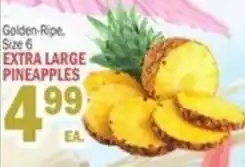 Bravo Supermarkets Golden-Ripe pineapples offer