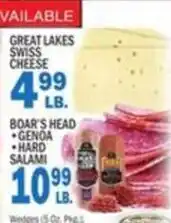 Bravo Supermarkets Great Lakes Swiss Cheese offer