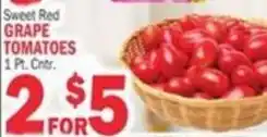 Bravo Supermarkets Sweet Red Grape Tomatoes offer