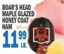 Bravo Supermarkets Boar's Head maple glazed honey coat ham offer