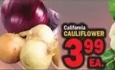 Bravo Supermarkets California cauliflower offer