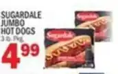 Bravo Supermarkets Sugardale jumbo hot dogs offer