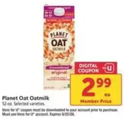 Vons Planet Oat Oatmilk offer