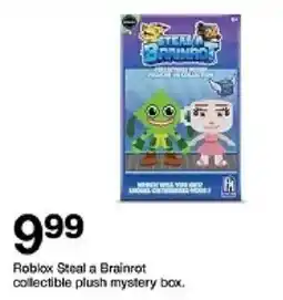 Target Roblox steal a brainrot collectible plush mystery box offer