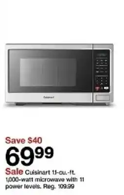 Target Cuisinart 11-cu.-ft. microwave offer