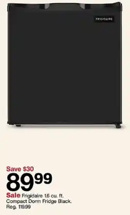 Target Frigidaire compact dorm fridge black offer