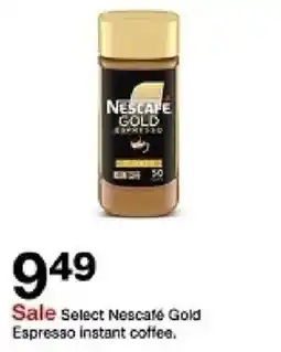 Target Select Nescafé Gold Espresso instant coffee offer