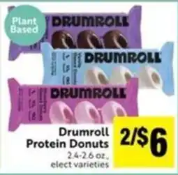 Lucky Supermarkets Drumroll Protein Donuts offer