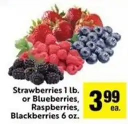 Lucky Supermarkets Strawberries or Blueberries, Raspberries, Blackberries offer