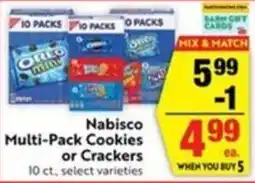 Lucky Supermarkets Nabisco Multi-Pack Cookies or Crackers offer