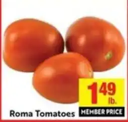 Lucky Supermarkets Roma Tomatoes offer