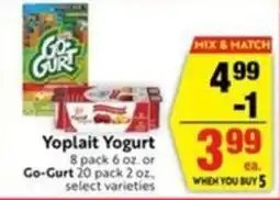 Lucky Supermarkets Yoplait Yogurt offer