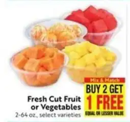 Lucky Supermarkets Fresh Cut Fruit or Vegetables offer