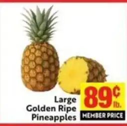 Lucky Supermarkets Large Golden Ripe Pineapples offer