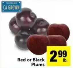 Lucky Supermarkets Red or Black Plums offer