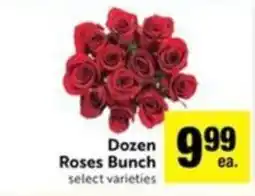 Lucky Supermarkets Dozen Roses Bunch offer