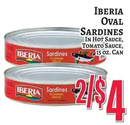 Trade Fair Supermarket Iberia oval sardines offer