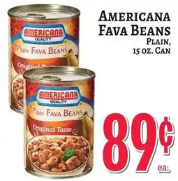 Trade Fair Supermarket Americana plain fava beans offer