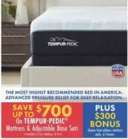 Boscov's Tempur-pedic mattress & adjustable base sets offer