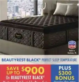 Boscov's Beautyrest Black mattress & adjustable base set offer