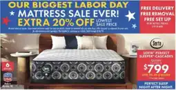 Boscov's Serta perfect sleeper cascades offer
