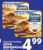 Bravo Supermarkets Assorted Varieties Goya Empanadas offer