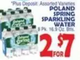 Bravo Supermarkets Poland spring sparkling water offer