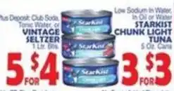 Bravo Supermarkets Starkist chunk light tuna offer