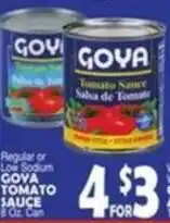 Bravo Supermarkets Goya tomato sauce offer