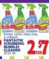 Bravo Supermarkets Fantastik scrubbing bubbles cleaner offer