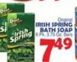 Bravo Supermarkets Irish Spring bath soap offer